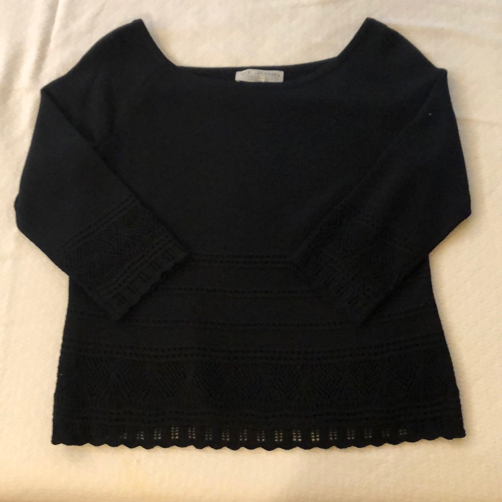St. John Collection Black Sweater size 10